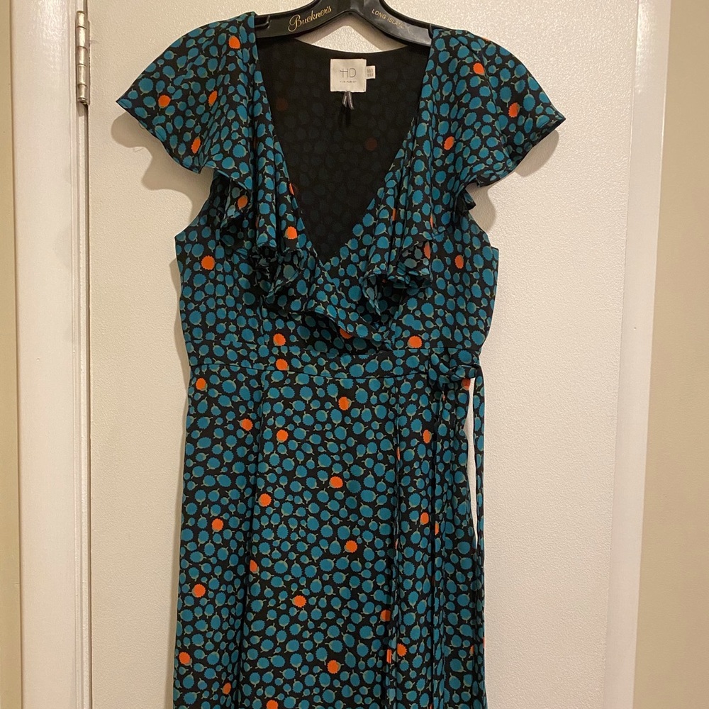 Anthroploogie HD in Paris faux wrap dress